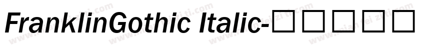 FranklinGothic Italic字体转换